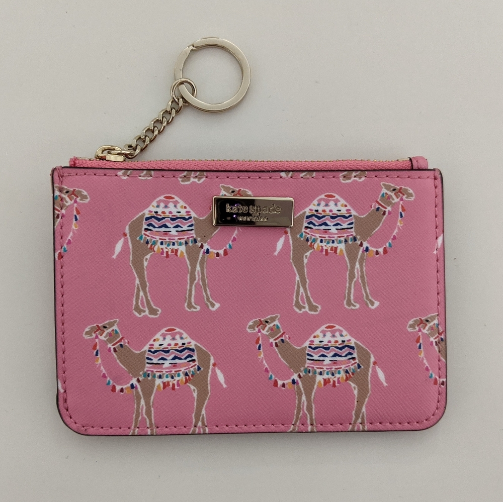 Kate Spade Pink Camel Print Wallet